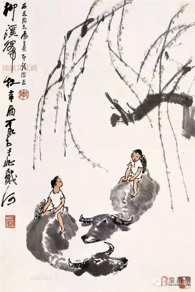 李可染一生創(chuàng)作作品1000件，市場(chǎng)拍了8000件，90%是假的